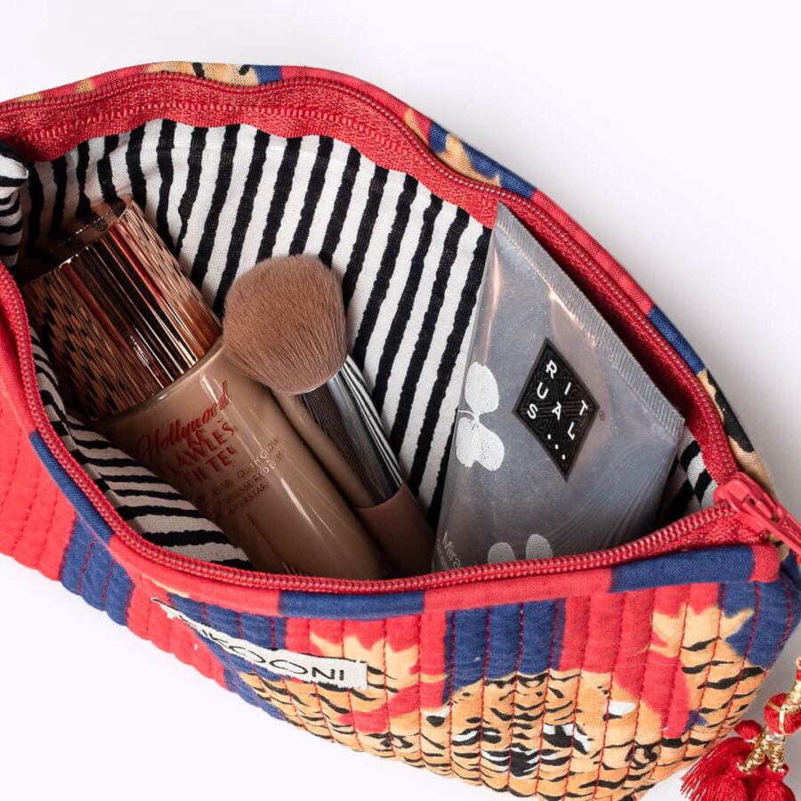 Handgemaakte mini -tas 'Poppy Tiger Diva' - Afbeelding 3