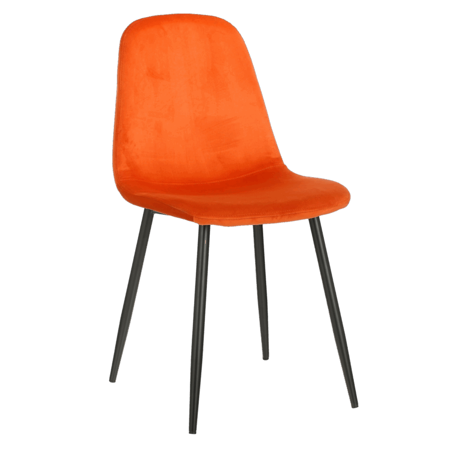 Montelli Eetkamerstoel - Velvet - Oranje
