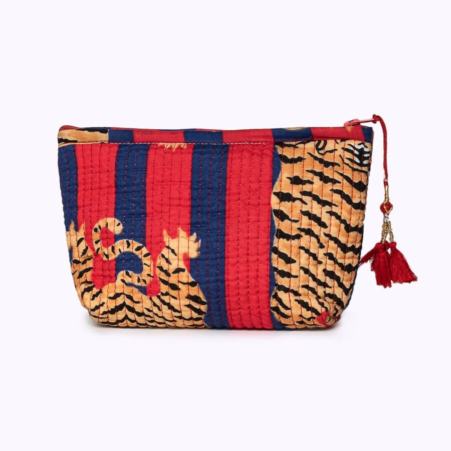Handgemaakte mini -tas 'Poppy Tiger Diva' - Afbeelding 2