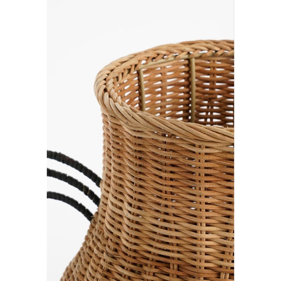Fabiola Decoratie Vaas - H43 x Ø30 cm - Rotan - Bruin - Afbeelding 2