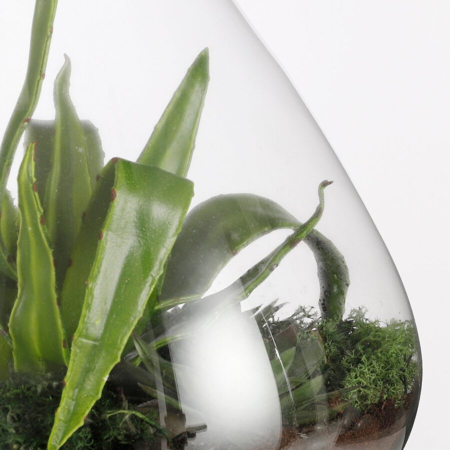 Emily Voorraadpot - H25 x Ø23 cm - Gerecycled Glas - Transparant - Afbeelding 3