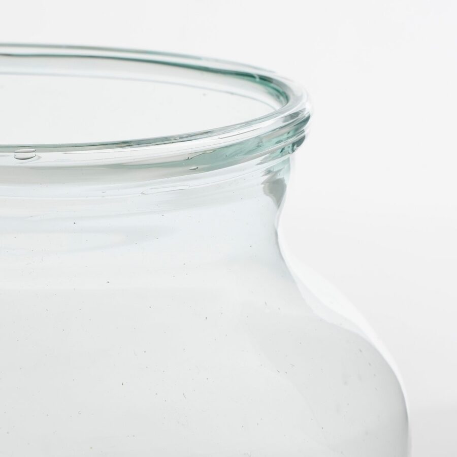 Vienne Vaas - H20 x Ø21 cm - Gerecycled Glas - Transparant - Afbeelding 2