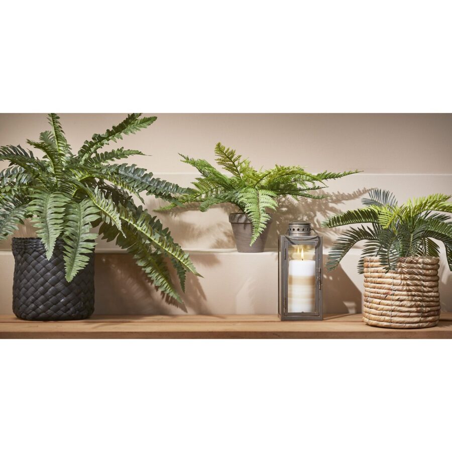 Cycas Palm Kunstplant in Bloempot Stan - H33 x Ø34 cm - Groen - Afbeelding 7