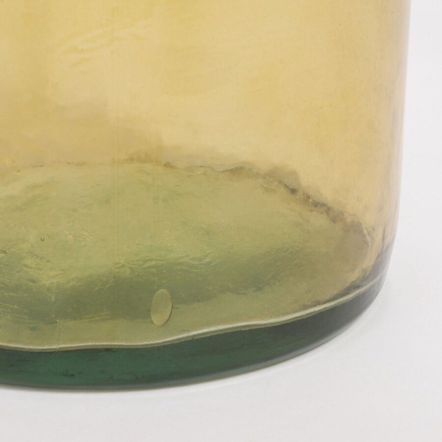 Rioja Fles Vaas - H75 x Ø18 cm - Gerecycled Glas - Oker - Afbeelding 4
