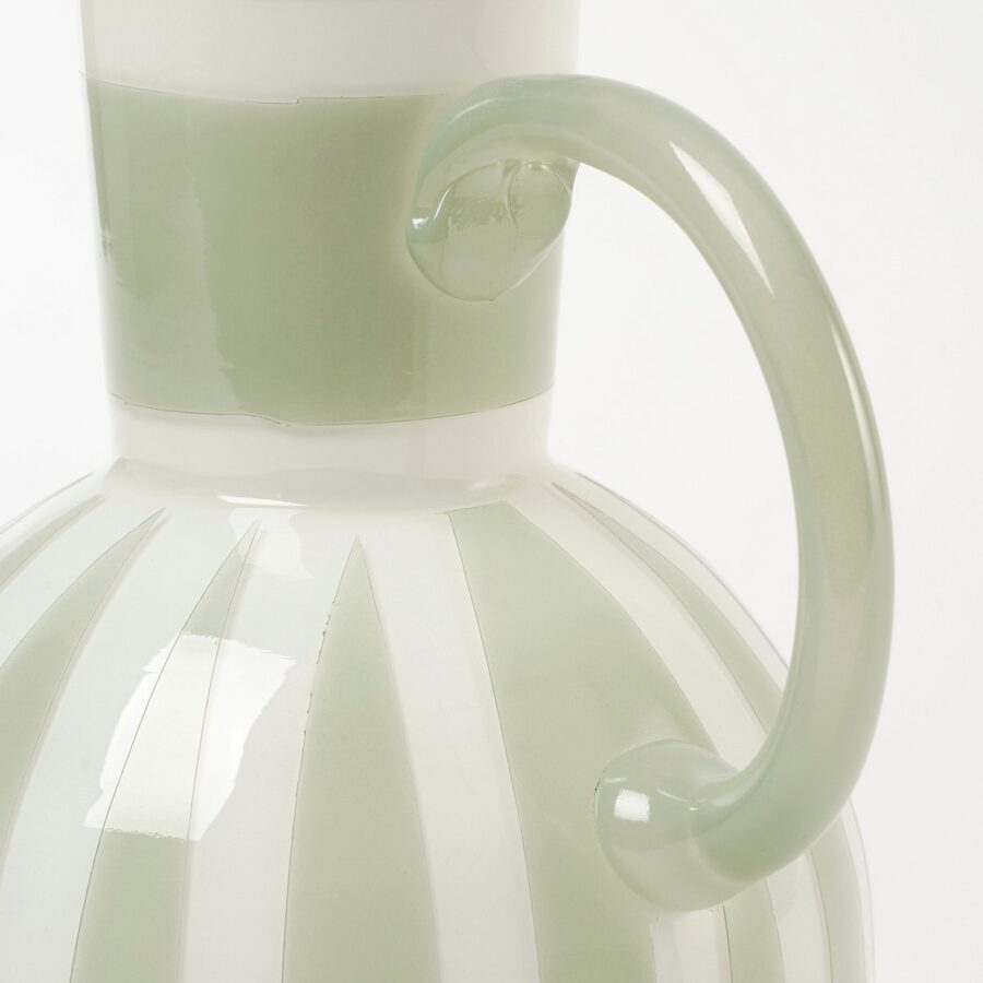 Bazaar Vaas - H21 x Ø18 cm - Glas - Lichtgroen - Afbeelding 2