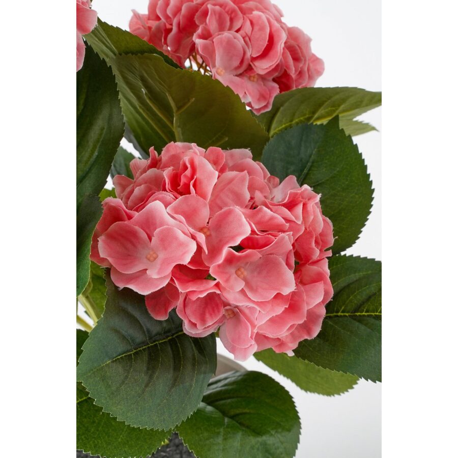 Hortensia Kunstplant in Bloempot Stan - H40 x Ø35 cm - Roze - Afbeelding 3