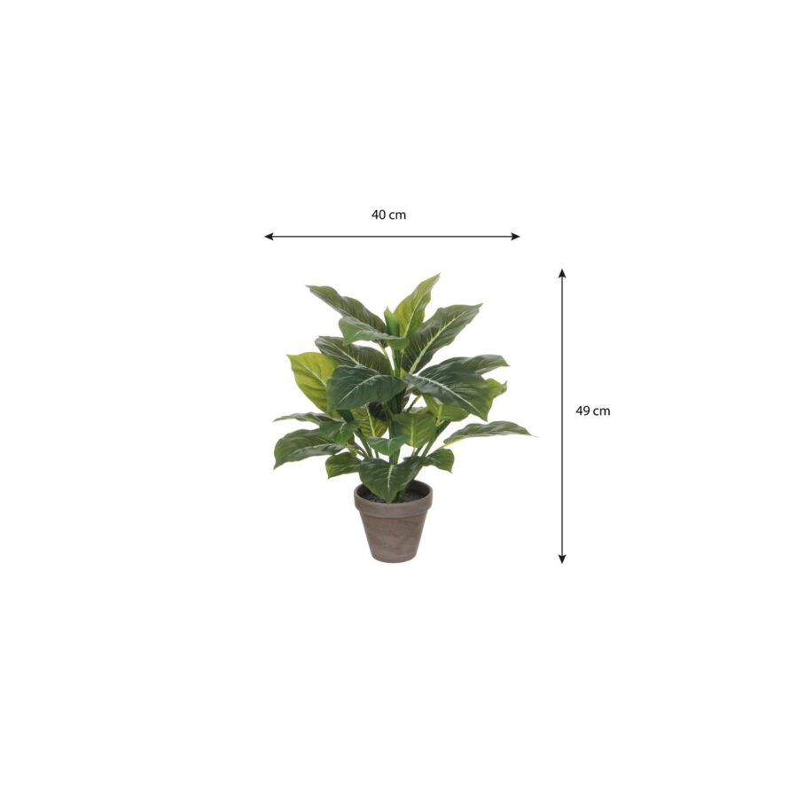 Evergreen Kunstplant in Bloempot Stan - H49 x Ø40 cm - Groen - Afbeelding 7