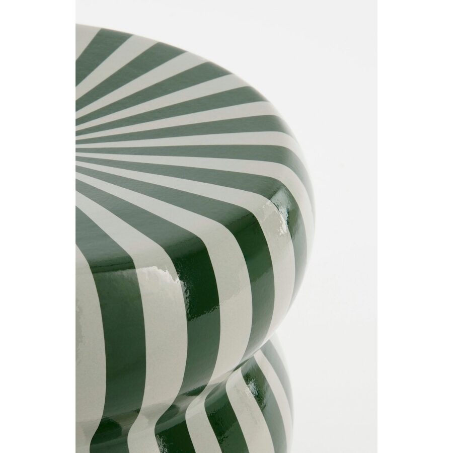 Skipper Bijzettafel - H40 x Ø35 cm - Keramiek - Groen - Afbeelding 2