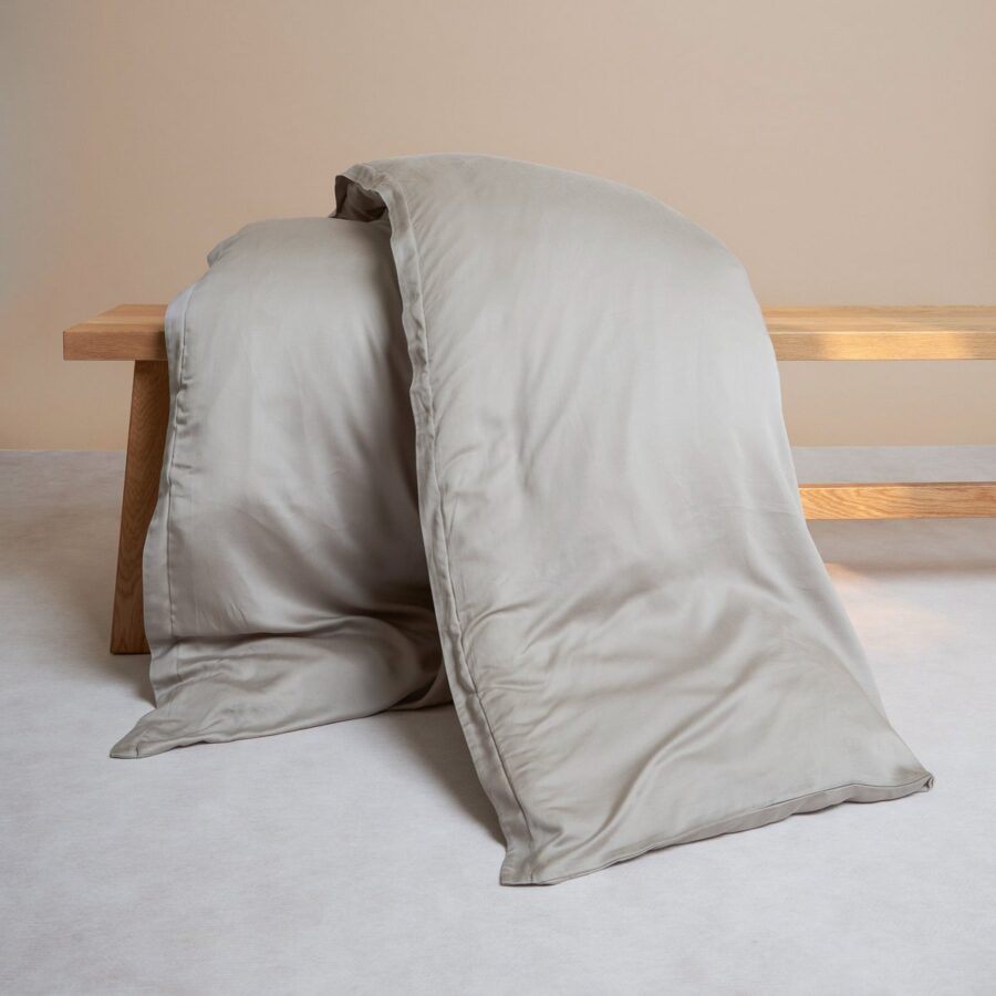 TENCEL™ - Sateen Dekbedovertrek Taupe - Afbeelding 3
