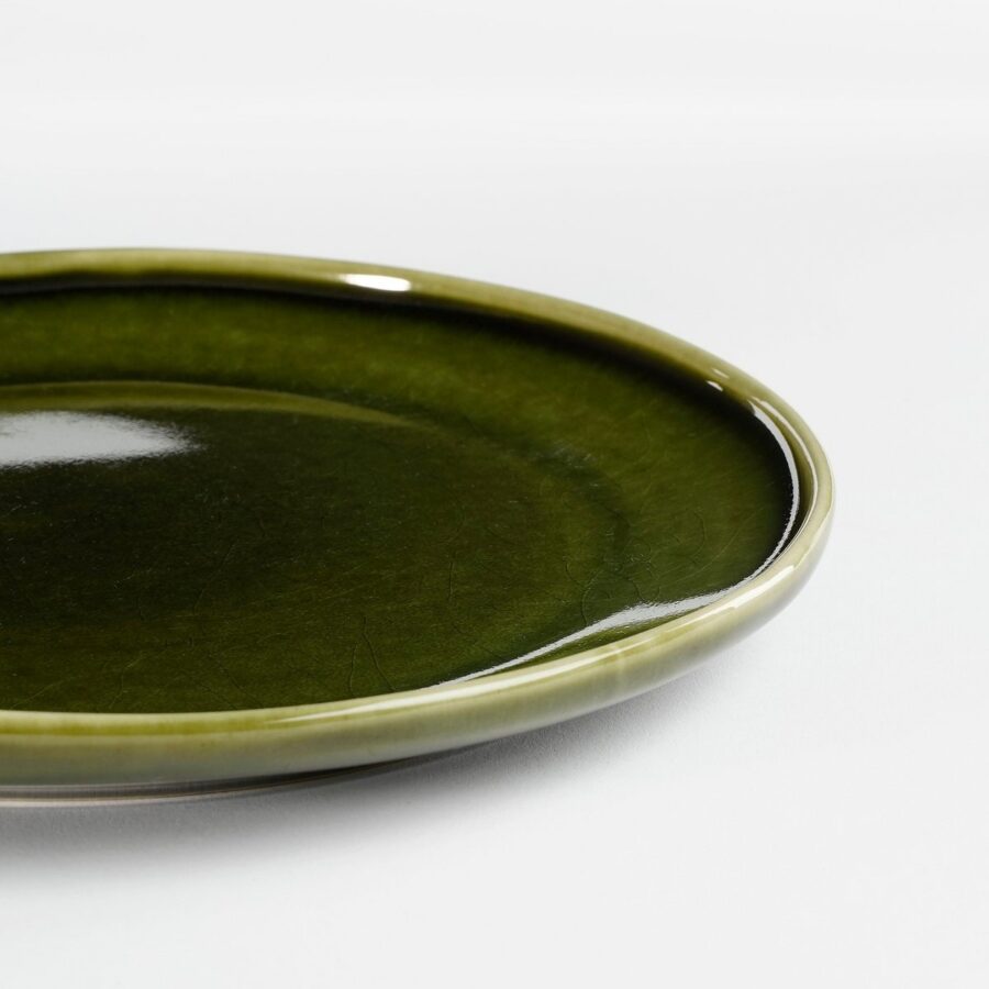 Rhea Ontbijtbord - Ø20 cm - Keramiek - Groen - Afbeelding 2
