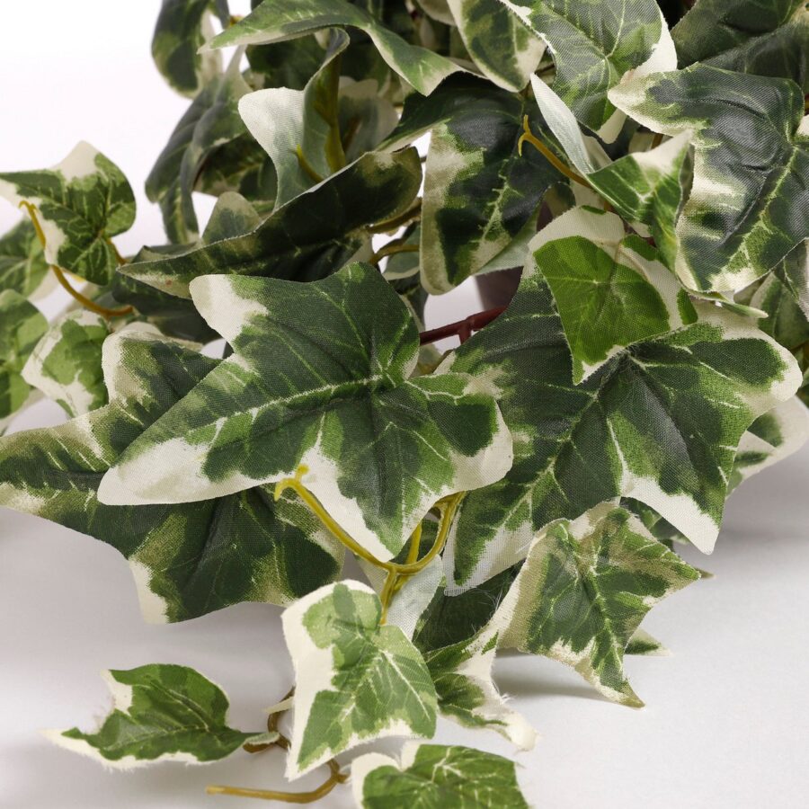 Hedera Kunstplant in Bloempot Stan - H45 x Ø25 cm - Groen Bont - Afbeelding 2