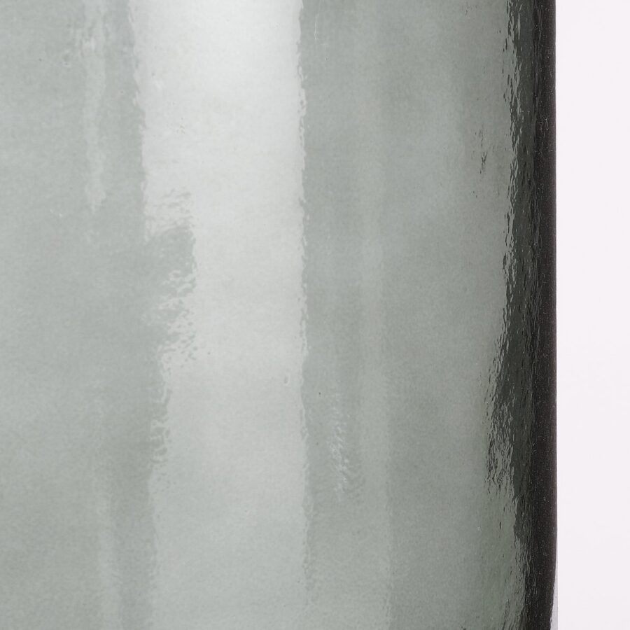 Guan Fles Vaas - H75 x Ø25 cm - Gerecycled Glas - Groen - Afbeelding 3