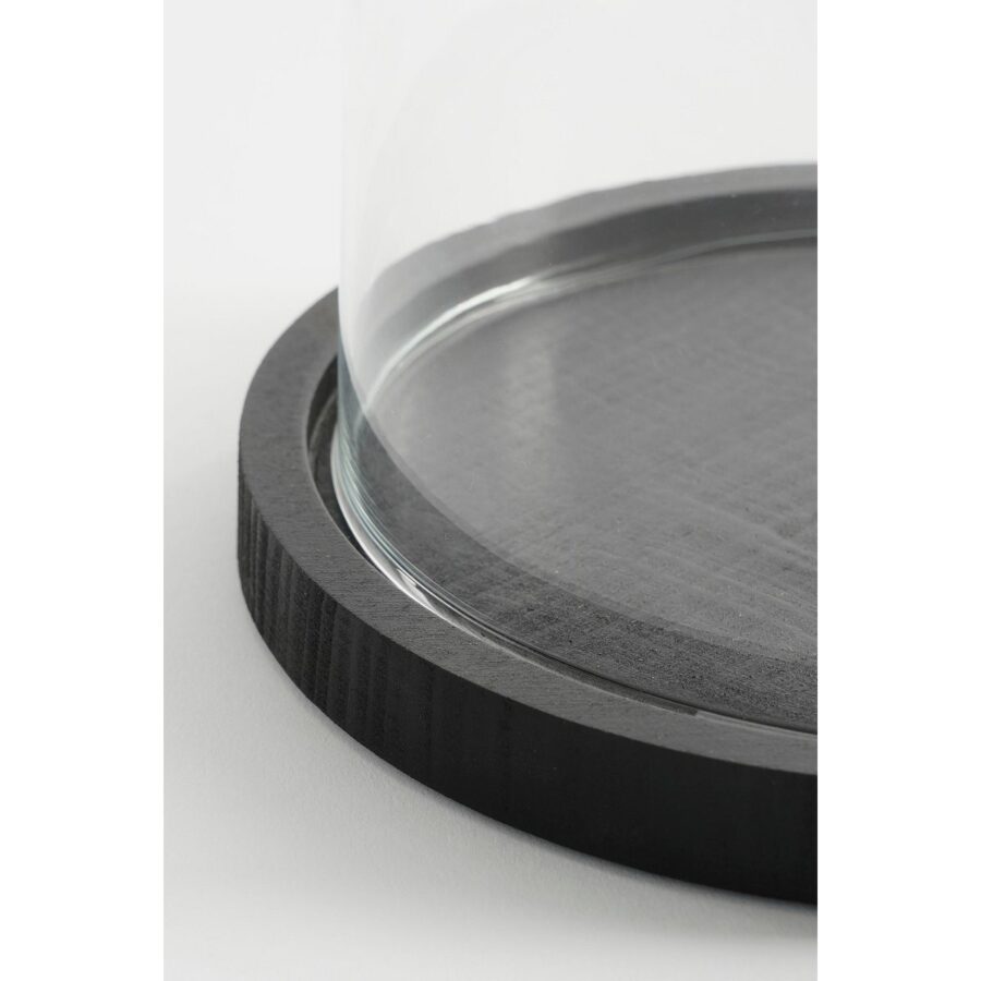 Hella Glazen Stolp - H23 x Ø17 cm - Transparant, Zwart - Afbeelding 3