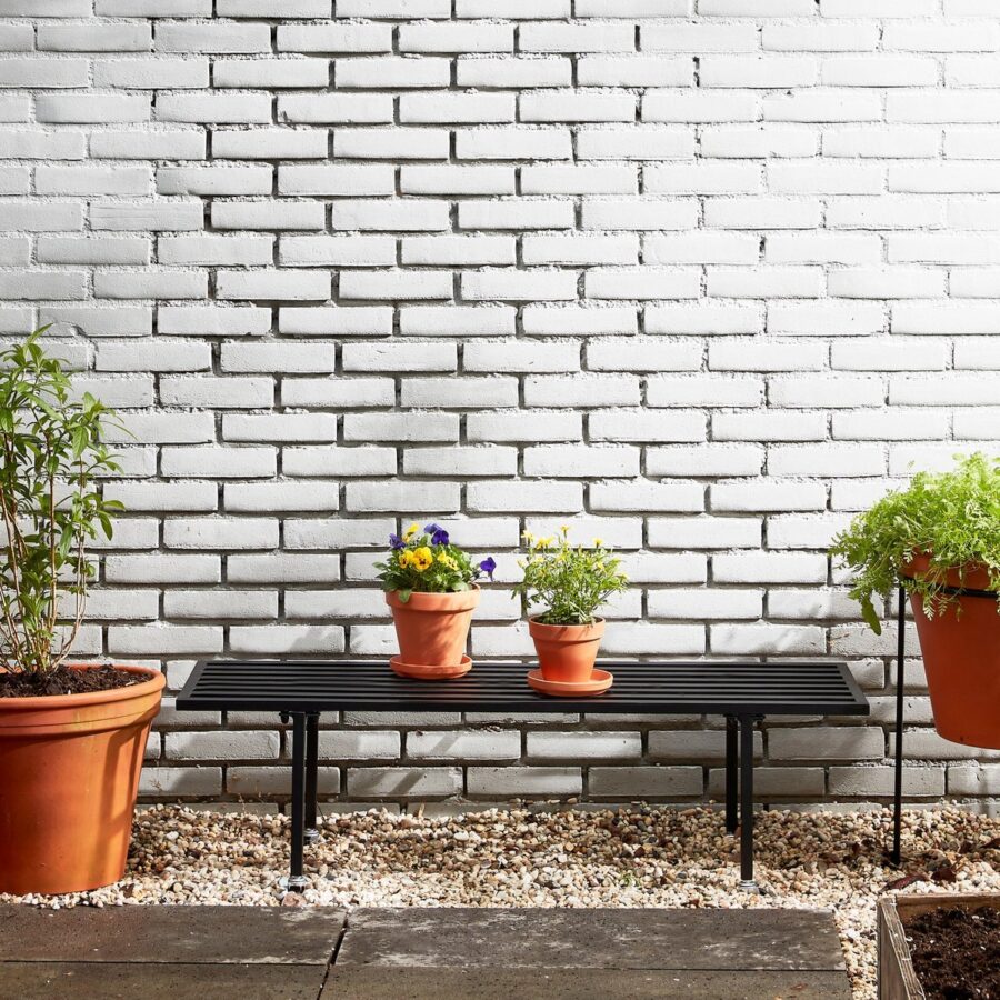 Greenrax Plantentafel - L118 x B38 x H36 cm - Metaal - Zwart - Afbeelding 5