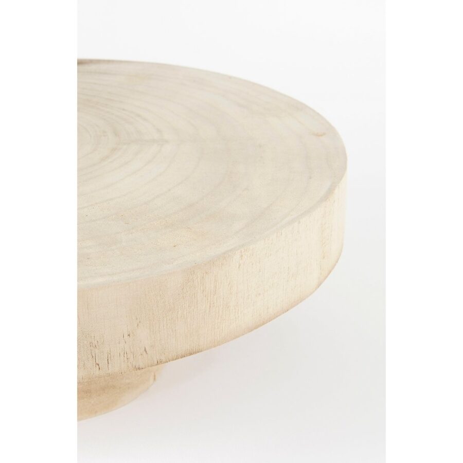 Pia Plantenstandaard - H11 x Ø30 cm - Hout - Lichtbruin - Afbeelding 2