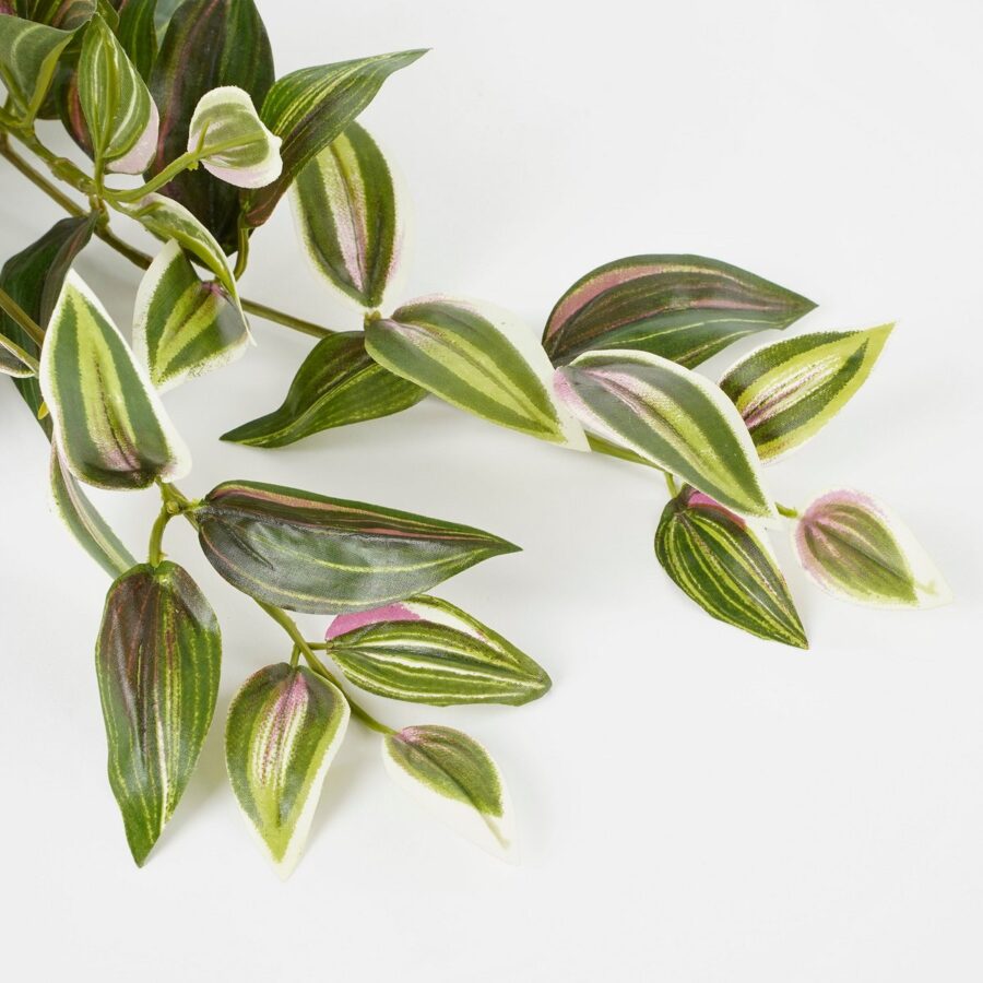Tradescantia Kunst Hangplant - L15 x B20 x H54 cm - Groen - Afbeelding 3