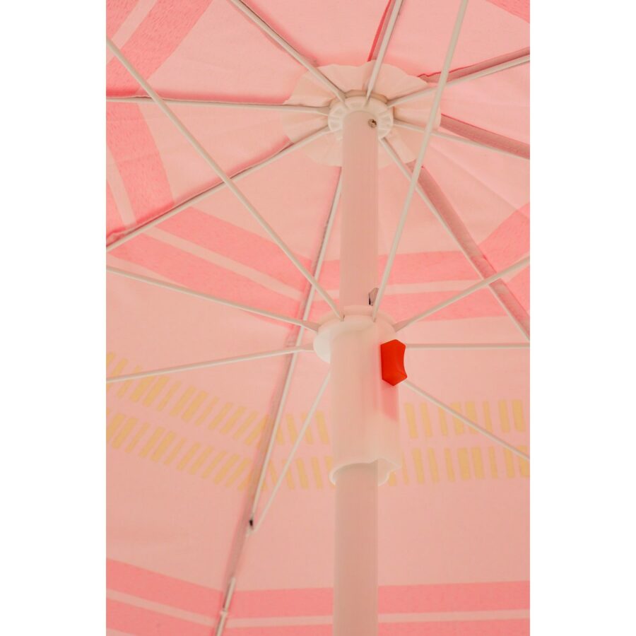 Stripe Strandparasol - H180 x Ø160 cm - Lichtroze - Afbeelding 3