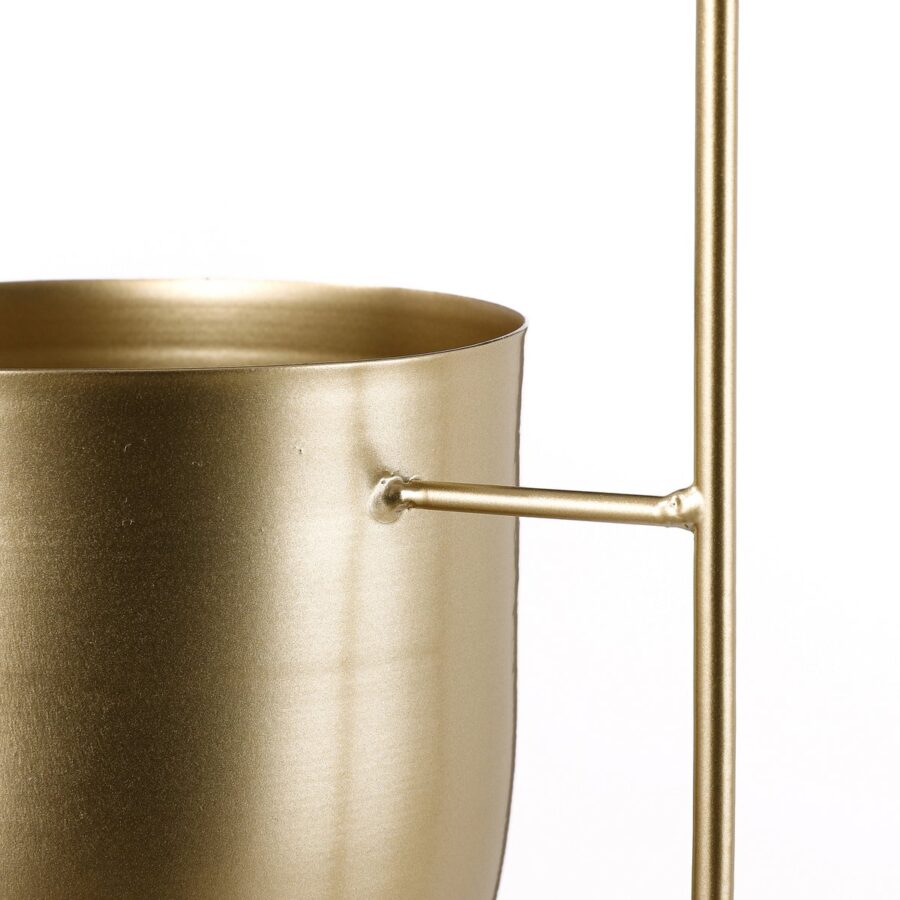 Dexter Bloempot Hangend - L24 x B14 x H83 cm - Goud - Afbeelding 3