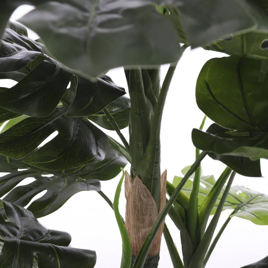 Monstera Kunstplant - H140 x Ø80 cm - Groen - Afbeelding 4