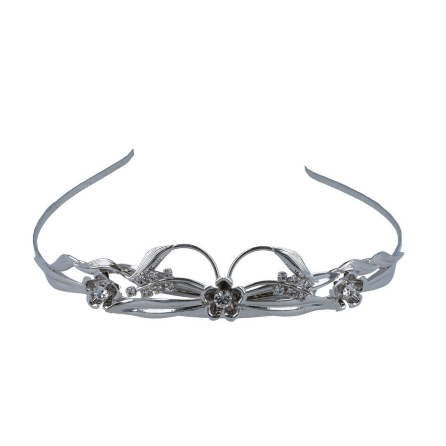 Forever Flower Garden Tiara - Rhodium