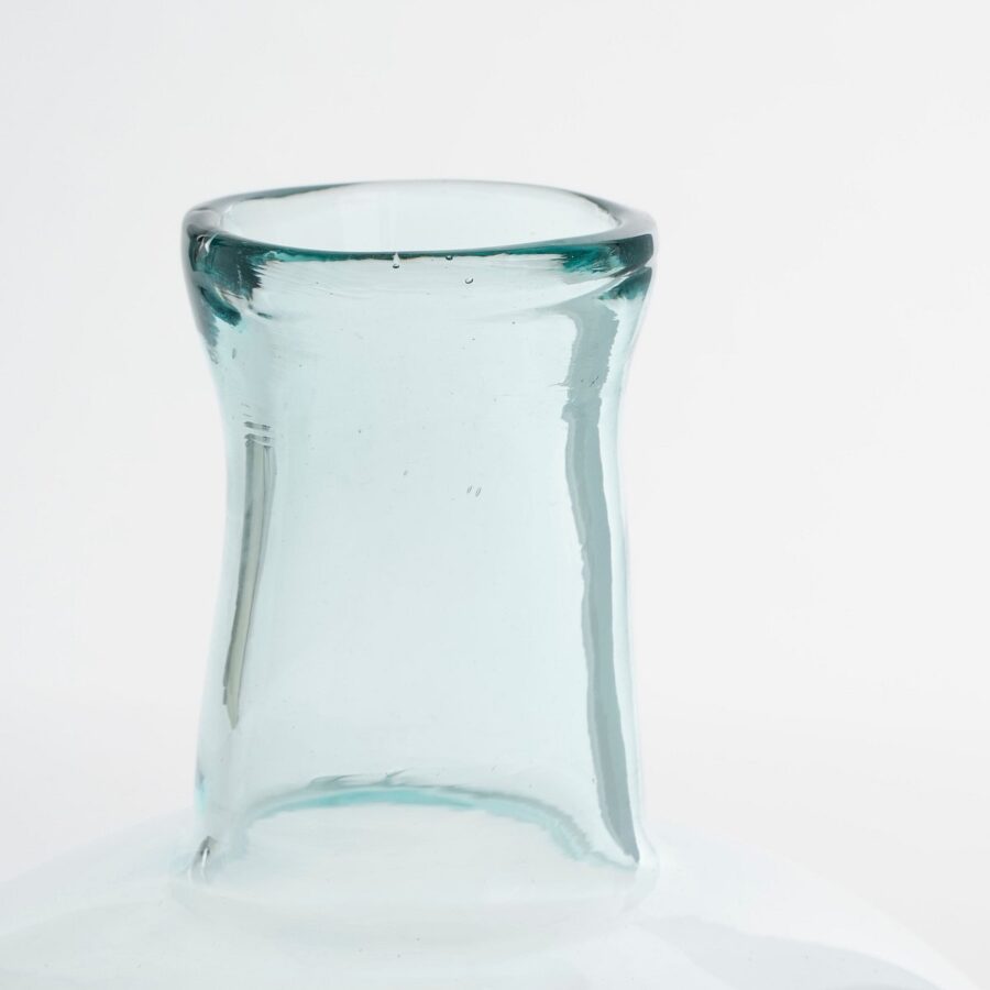 Lilou Vaas - H31 x Ø22 cm - Gerecycled Glas - Transparant - Afbeelding 2
