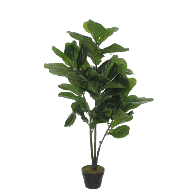 Ficus Lyrata Kunstplant - H120 x Ø60 cm - Groen