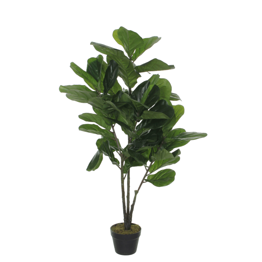 Ficus Lyrata Kunstplant - H120 x Ø60 cm - Groen
