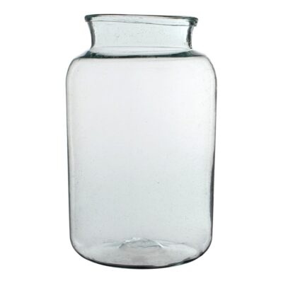 Vienne Vaas - H40 x Ø23 cm - Gerecycled Glas - Transparant