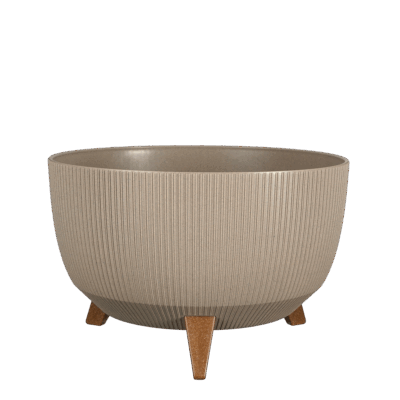 Doppio Bloempot op Poten - H21 x Ø40 cm - Polypropyleen - FSC Mix - Taupe