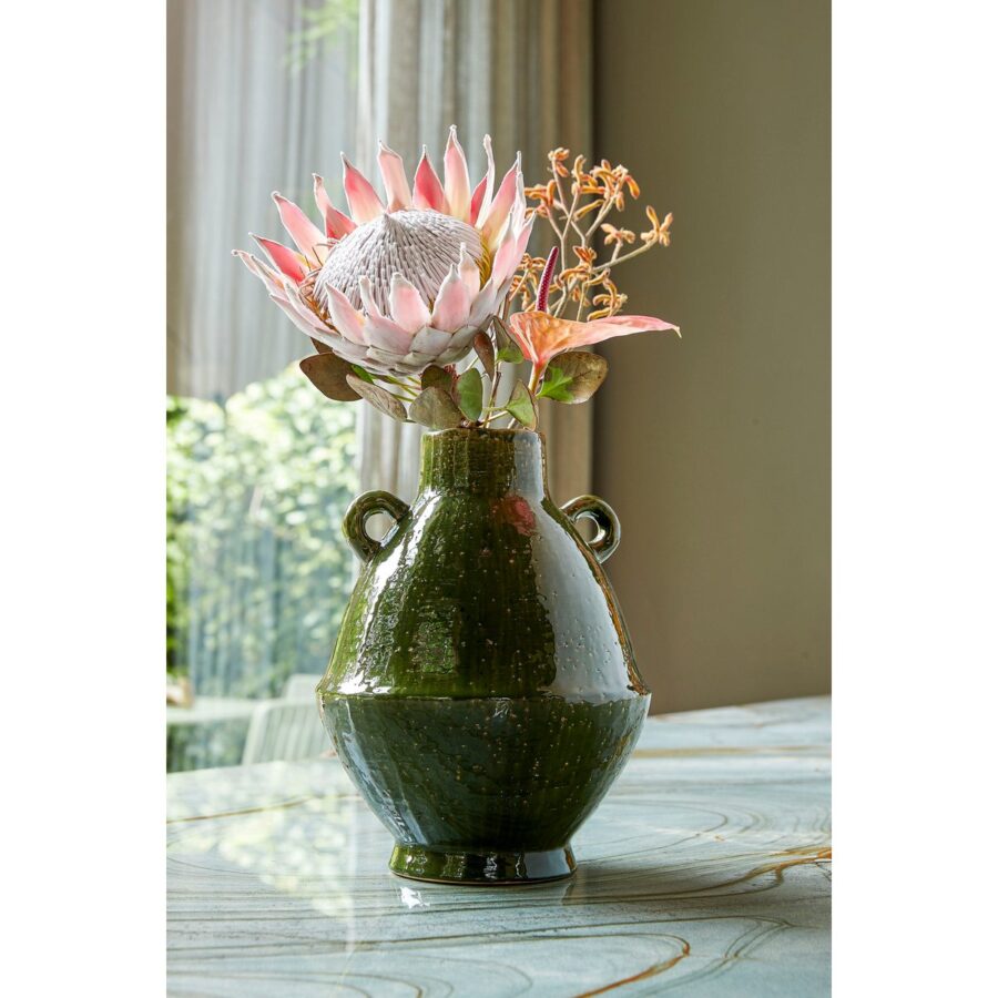 Elena Vaas - H34 x Ø26 cm - Keramiek - Groen - Afbeelding 5