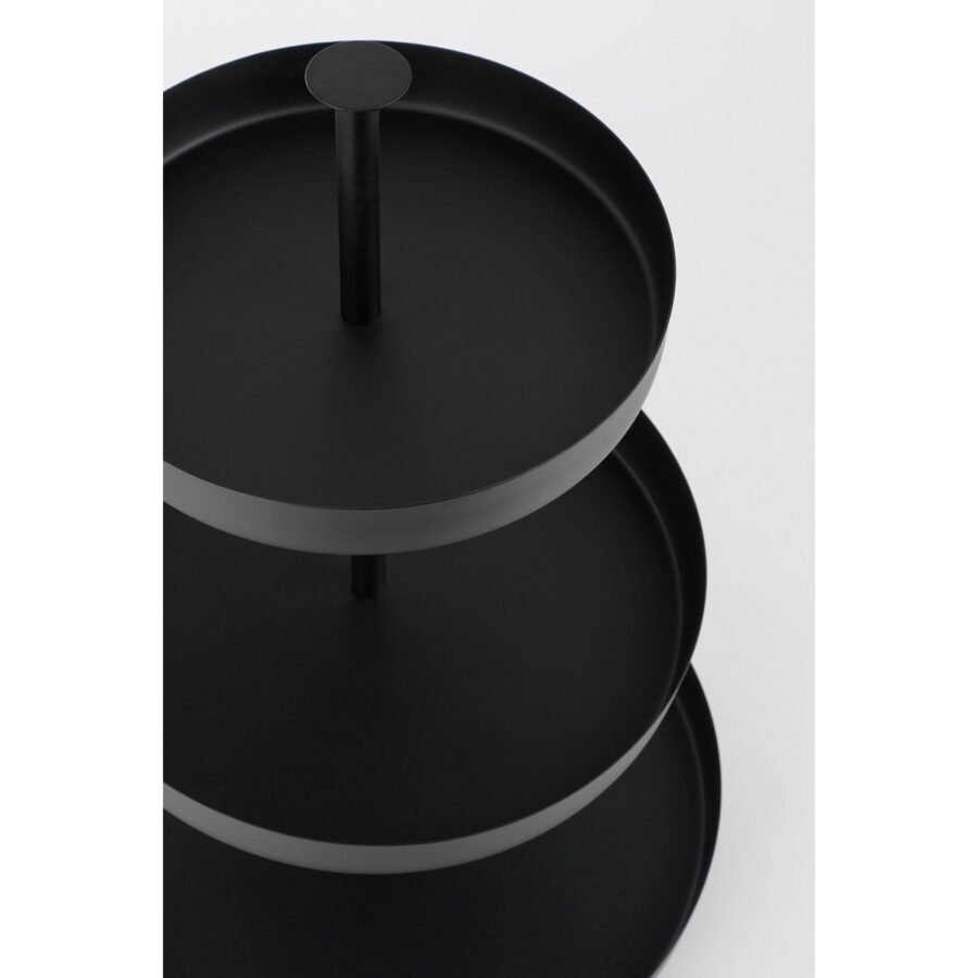 Etagere 3-Laags - H44 x Ø30 cm - Zwart - Afbeelding 2