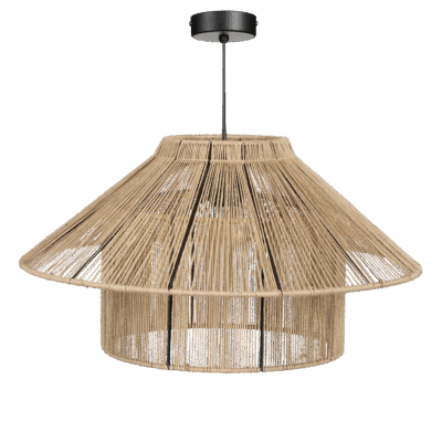 Elsa Hanglamp - H28 x Ø50 cm - Jute - Lichtbruin