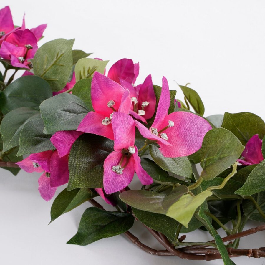 Bougainvillea Kunstslinger - L180 cm - Donkerroze - Afbeelding 4