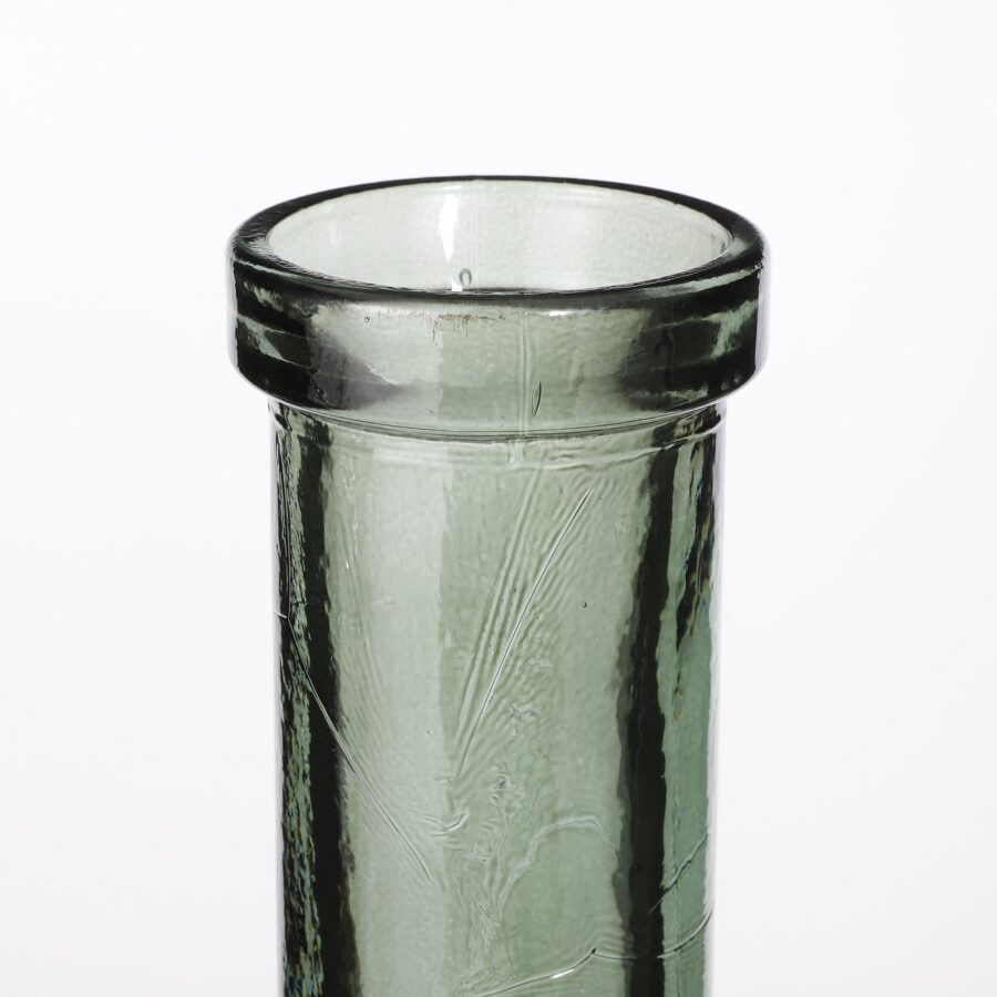 Rioja Fles Vaas - H75 x Ø18 cm - Gerecycled Glas - Groen - Afbeelding 3