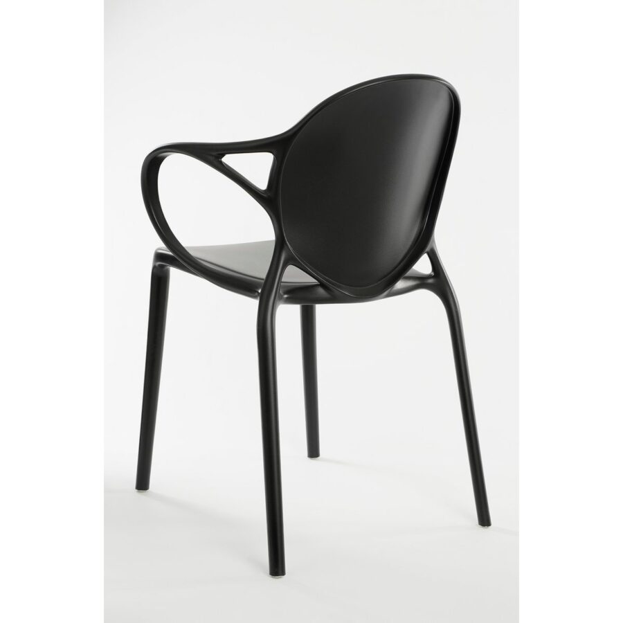 Nebraska Tuinstoel - L56 x B57 x H80 cm - Polypropyleen - Zwart - Afbeelding 6