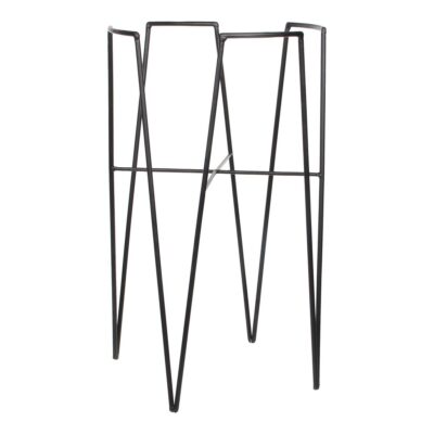 Blom Plantenstandaard - L30 x B30 x H50 cm - Metaal - Zwart