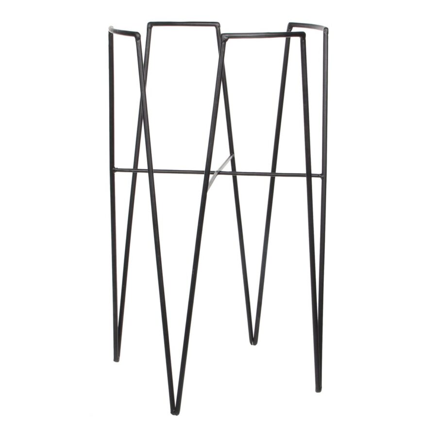 Blom Plantenstandaard - L30 x B30 x H50 cm - Metaal - Zwart