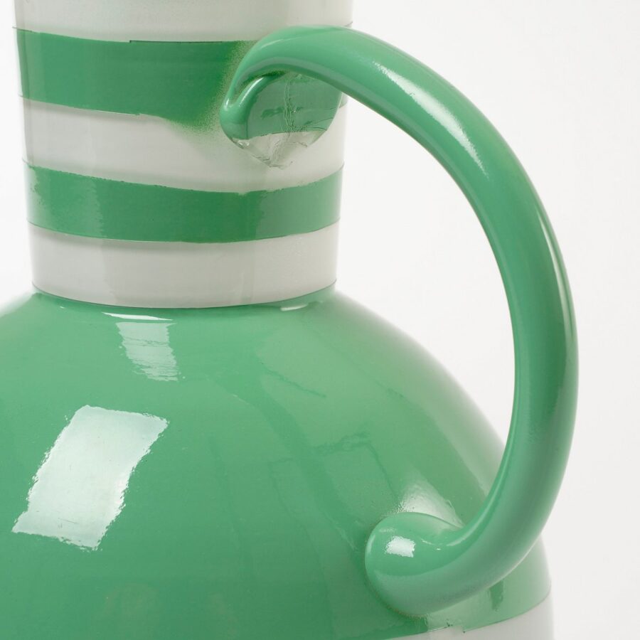 Bazaar Vaas - H21 x Ø18 cm - Glas - Groen - Afbeelding 2