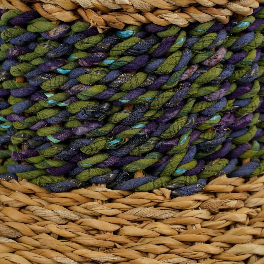 Cambridge Decoratieve Vaas - H28 x Ø25 cm - Zeegras - Groen - Afbeelding 3