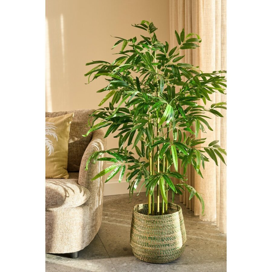 Bamboe Kunstplant in Pot - H150 x Ø60 cm - Groen - Afbeelding 6