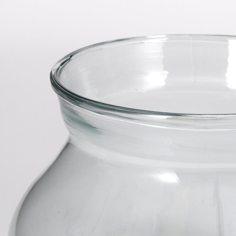 Vienne Schaal - H15 x Ø27 cm - Gerecycled Glas - Transparant - Afbeelding 3