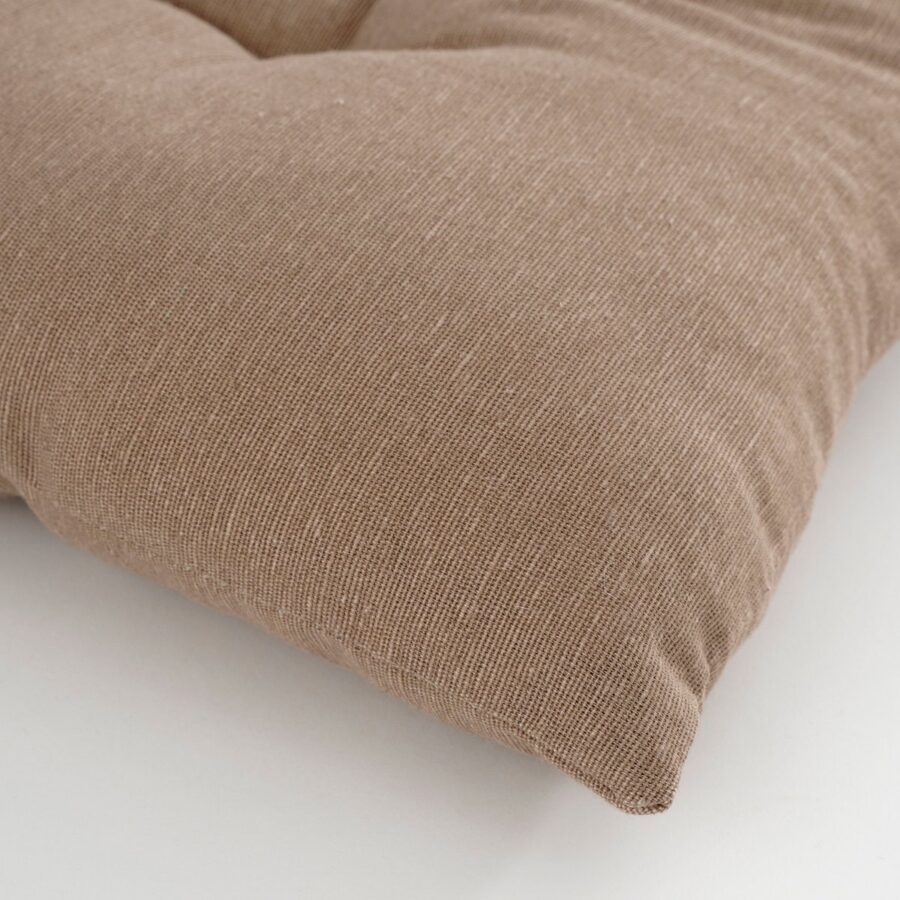 Paddy Stoelkussen - L46 x B46 cm - Katoen - Beige - Afbeelding 2