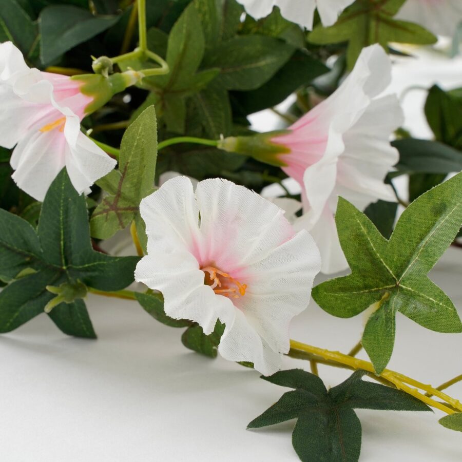 Petunia Kunst Hangplant - H80 x Ø20 cm - Crème - Afbeelding 2