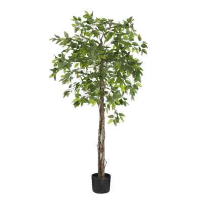 Ficus Kunstplant in Bloempot - H150 x Ø50 cm - Groen