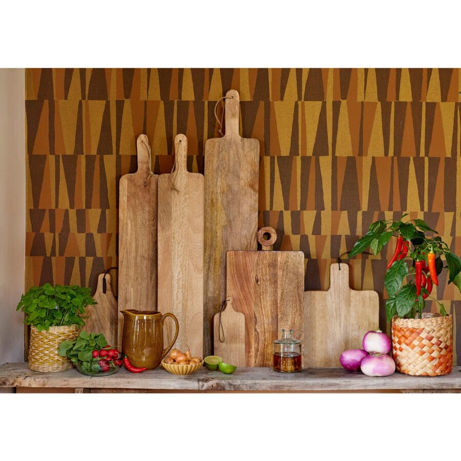 Capri Serveerplank - L76 x B15 cm - 100% FSC Mangohout - Bruin - Afbeelding 4