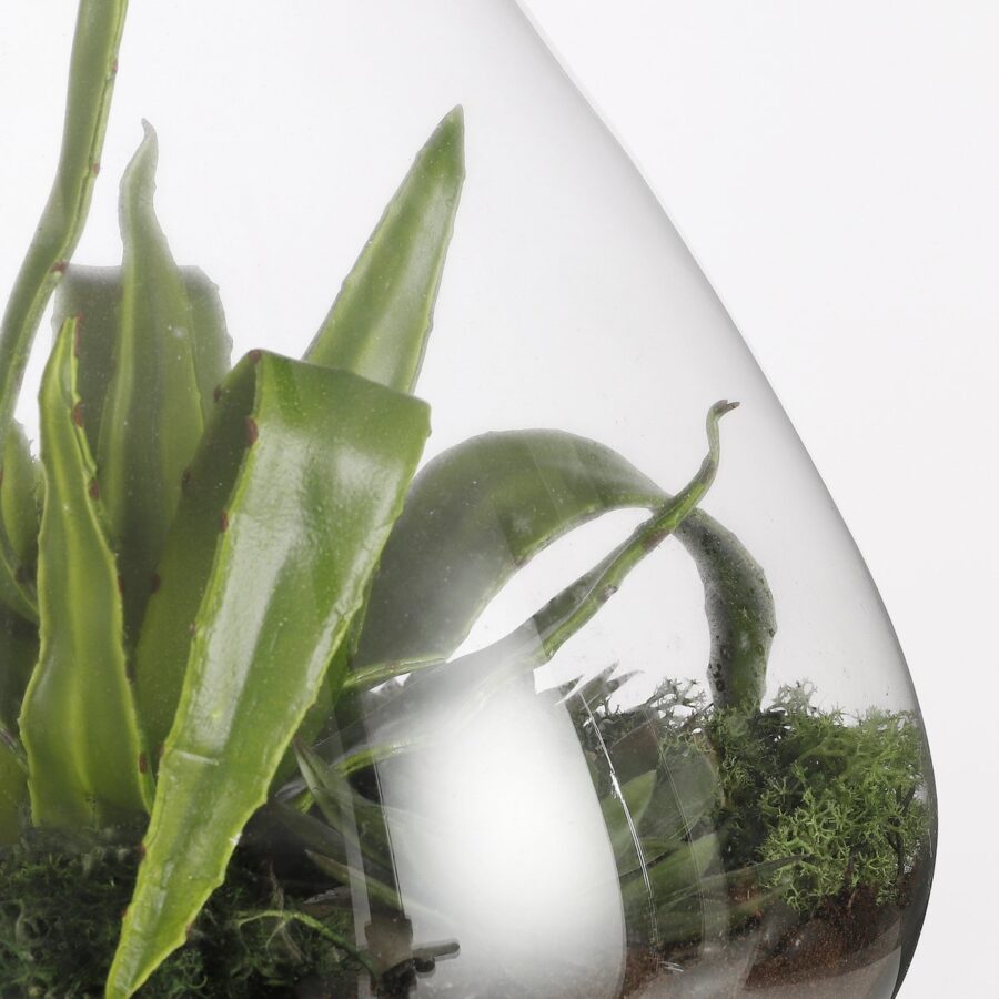 Emily Voorraadpot - H32 x Ø30 cm - Gerecycled Glas - Transparant - Afbeelding 3