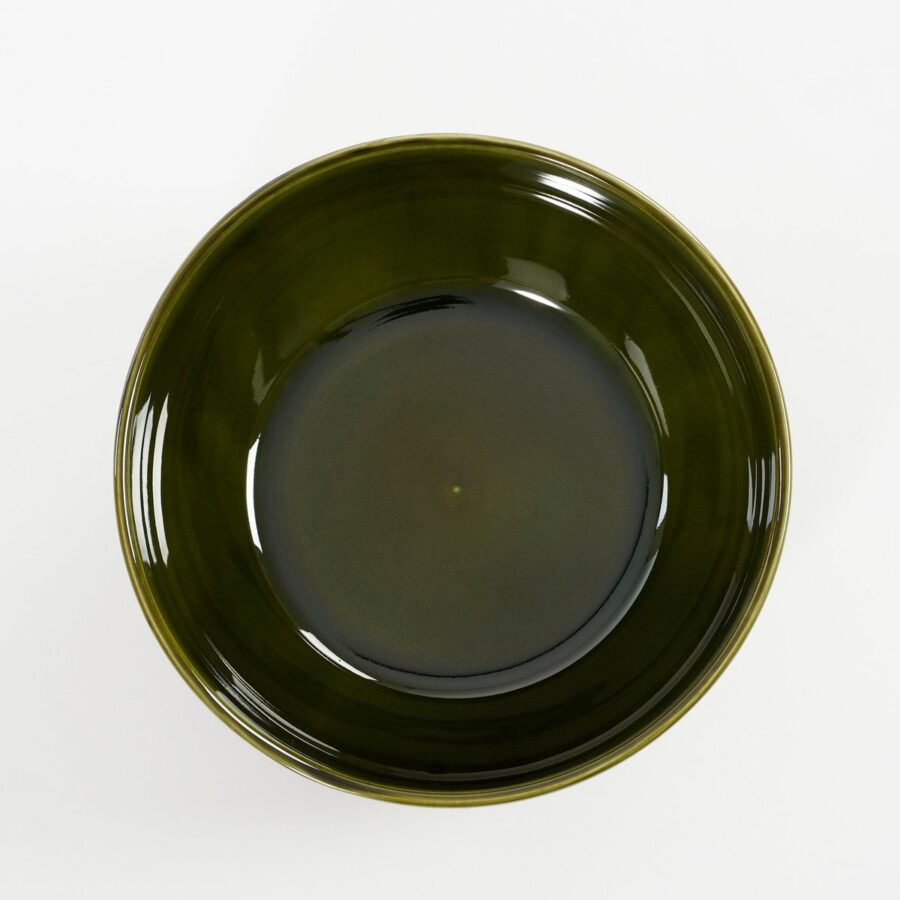 Rhea Schaal - Ø23 cm - Keramiek - Groen - Afbeelding 3