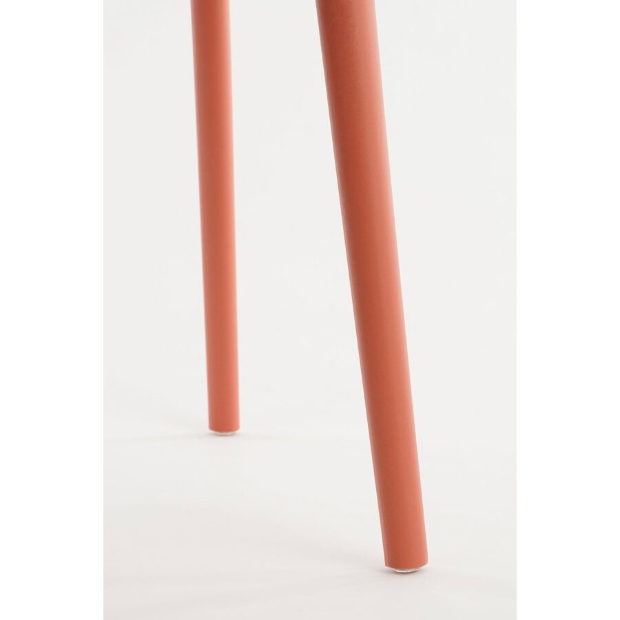 Nebraska Tuinstoel - L56 x B57 x H80 cm - Polypropyleen - Zalm - Afbeelding 5