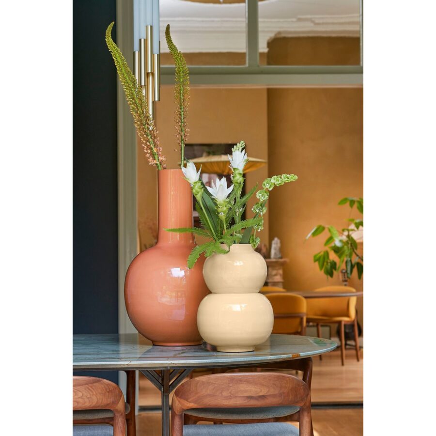 Boyd Vaas - H37 x Ø26 cm - Metaal - Beige - Afbeelding 4