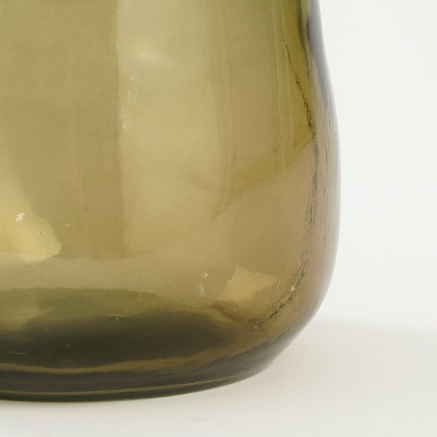 Pinto Vaas - H51 x Ø22 cm - Gerecycled Glas - Taupe - Afbeelding 3